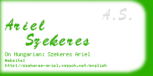 ariel szekeres business card